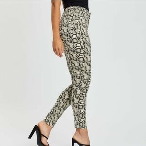 GOOD AMERICAN Good Legs SnakeSkin Skinny Jeans